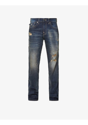 Ricky distressed relaxed-fit stretch-denim jeans