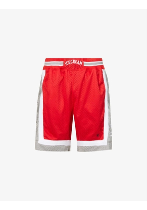Team EU Basketball logo-embroidered relaxed-fit woven shorts