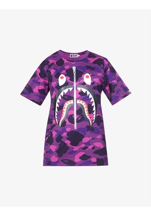 ABC Camo Shark graphic-print cotton-jersey T-shirt