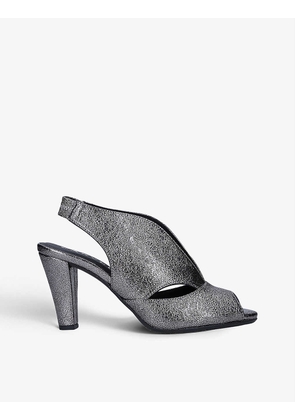 Arabella cut-out metallic sandals