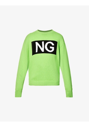 NG logo-print cotton-knit jumper