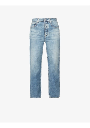 Knoxx straight-leg high-rise jeans