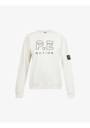 Heads Up logo-print organic-cotton sweatshirt