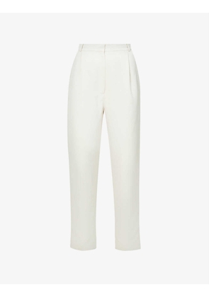 Jil tapered mid-rise woven trousers