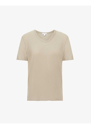 V-neck short-sleeve cotton-jersey T-shirt