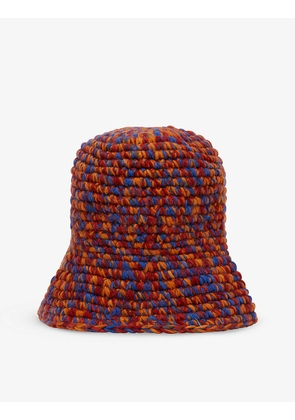 Relaxed-fit knitted bucket hat