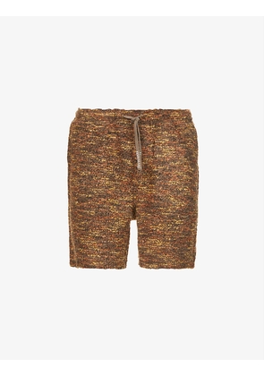 Compton bouclé-knit relaxed-fit woven shorts