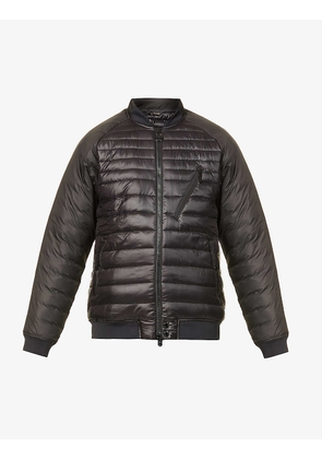 Glendale quilted baseball collar shell jacket