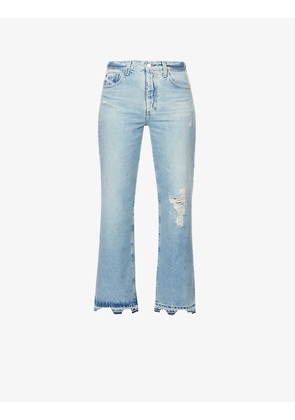 Kinsley wide-leg high-rise denim jeans