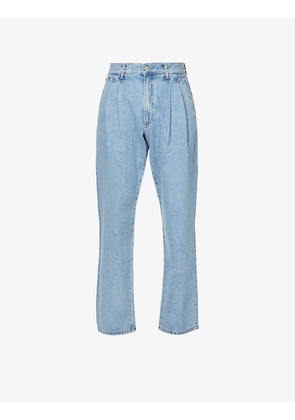 Two Tuck relaxed-fit straight-leg denim jeans