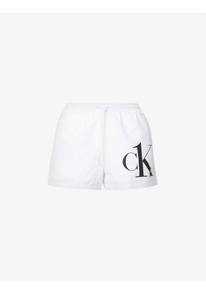 CK1 logo-print swim shorts