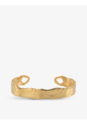 Siren Muse 18ct gold vermeil on sterling silver cuff bracelet