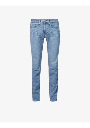 Lennox brand-patch slim-fit stretch-denim jeans