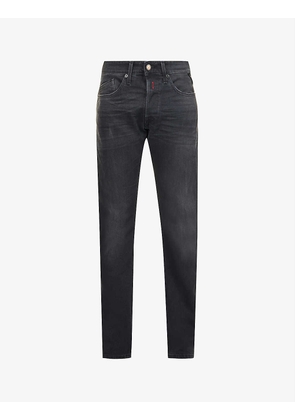 Waitom 573 faded-wash straight-fit stretch-denim-blend jeans