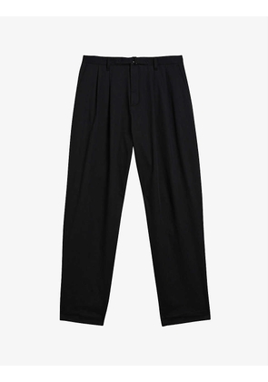 Darnley straight-leg mid-rise cotton-blend trousers