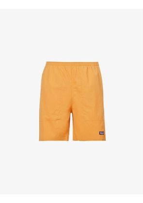 Baggie brand-patch stretch recycled-nylon shorts