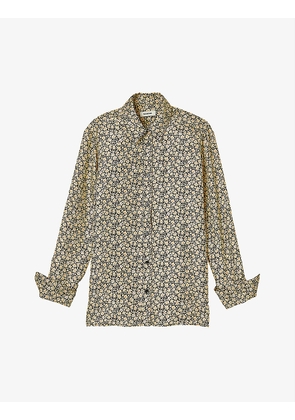 Annita floral silk shirt