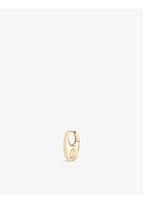 Vogue 22ct yellow gold-plated sterling-silver single huggie hoop earring