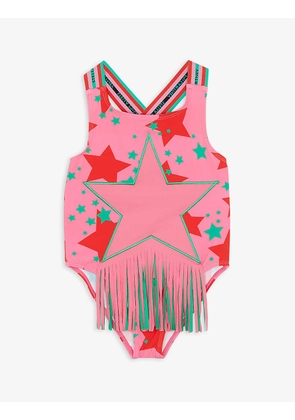 Star-print fringed swimsuit 4-12 years