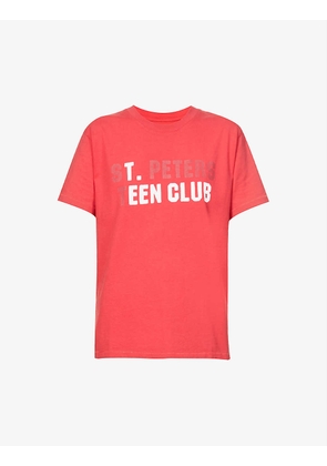 Teen Club text-print cotton-jersey T-shirt
