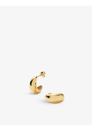 Savi x Missoma Dome mini18ct recycled yellow gold-plated vermeil sterling-silver huggie earrings