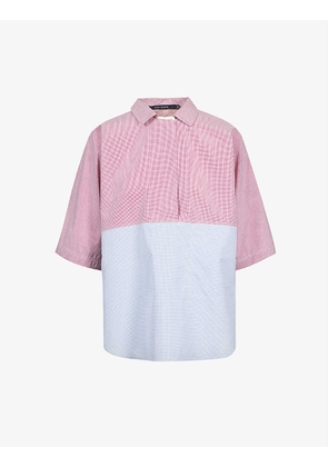 Belford checked cotton blouse