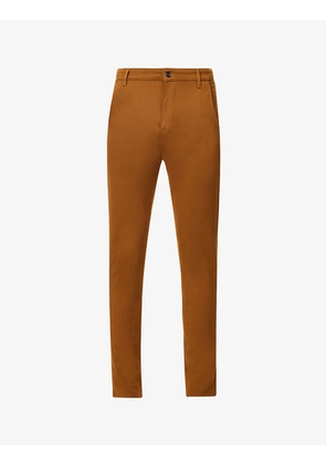 Travel mid-rise slim-fit tapered stretch-woven trousers