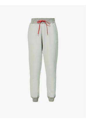 Classic tapered organic cotton-jersey jogging bottoms