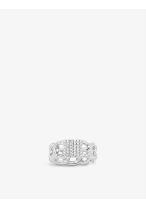 Yacht Club sterling silver and zirconia ring