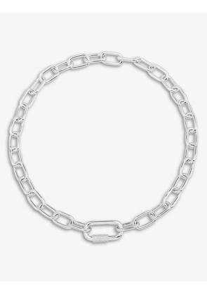 Yacht Club sterling silver and zirconia chain necklace