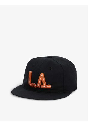 Los Angeles Aztecs logo-appliqué cotton cap