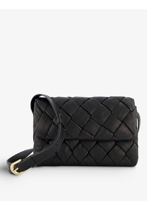 Dempsey woven leather cross-body bag