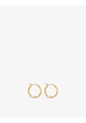Dazzling Ring 14ct yellow gold-plated sterling silver earrings