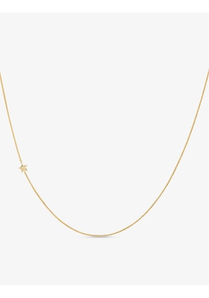 Stella star charm long-chain 14ct yellow gold-plated sterling-silver necklace