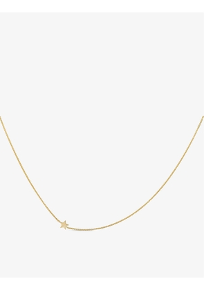 Stella star charm short-chain 14ct yellow gold-plated sterling-silver necklace