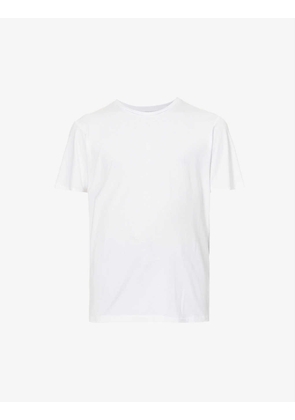 Cash crewneck cotton-blend T-shirt
