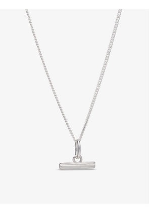 Momento mini T-bar sterling-silver necklace