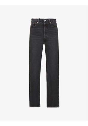 Ribcage straight high-rise jeans