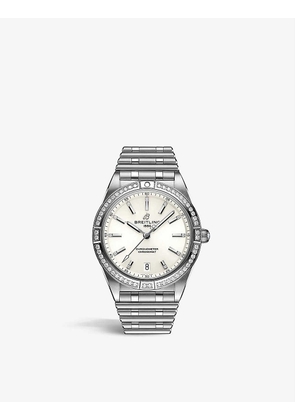 A10380591A1A1 Chronomat 36 stainless steel and diamond watch