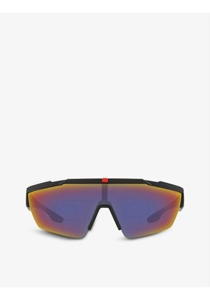 PS 03XS shield-frame nylon sunglasses