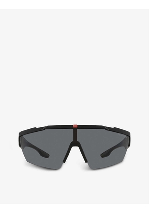 PS 03XS shield-frame nylon sunglasses