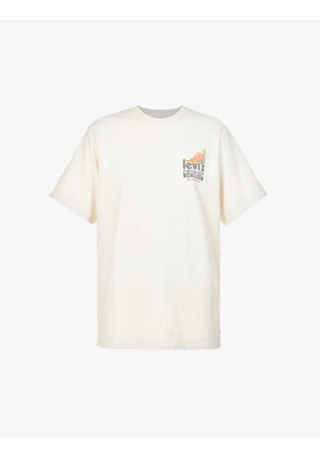 Graphic-print crewneck cotton-jersey T-shirt