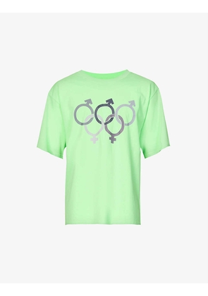 Olympics graphic-print oversized cotton T-shirt