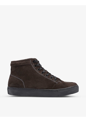 Rally suede high-top trainers