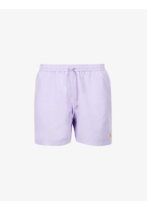 Chase brand-embroidered relaxed-fit swim shorts