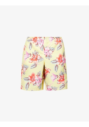 Hibiscus graphic-print swim shorts