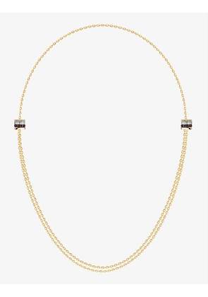 Quatre Classique 18ct yellow-, white- brown and rose-gold and 0.24ct brilliant-cut necklace