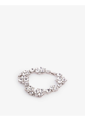 Pre-loved Givenchy mixed alloy and Swarovski crystal bracelet