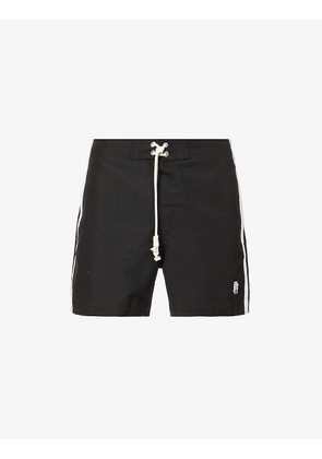 Monogram-print relaxed-fit swim shorts