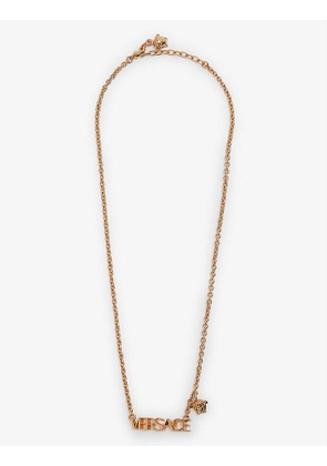 Medusa brass necklace
